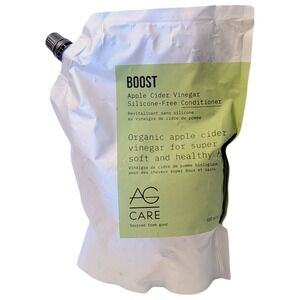 AG Care Boost Apple Cider Vinegar Silicone-Free Conditioner Refill Pouch1 Liter